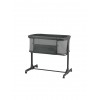 Kikka Boo Λίκνο Noah με Στρώμα και Πλαϊνό Άνοιγμα Dark Grey 31003020092